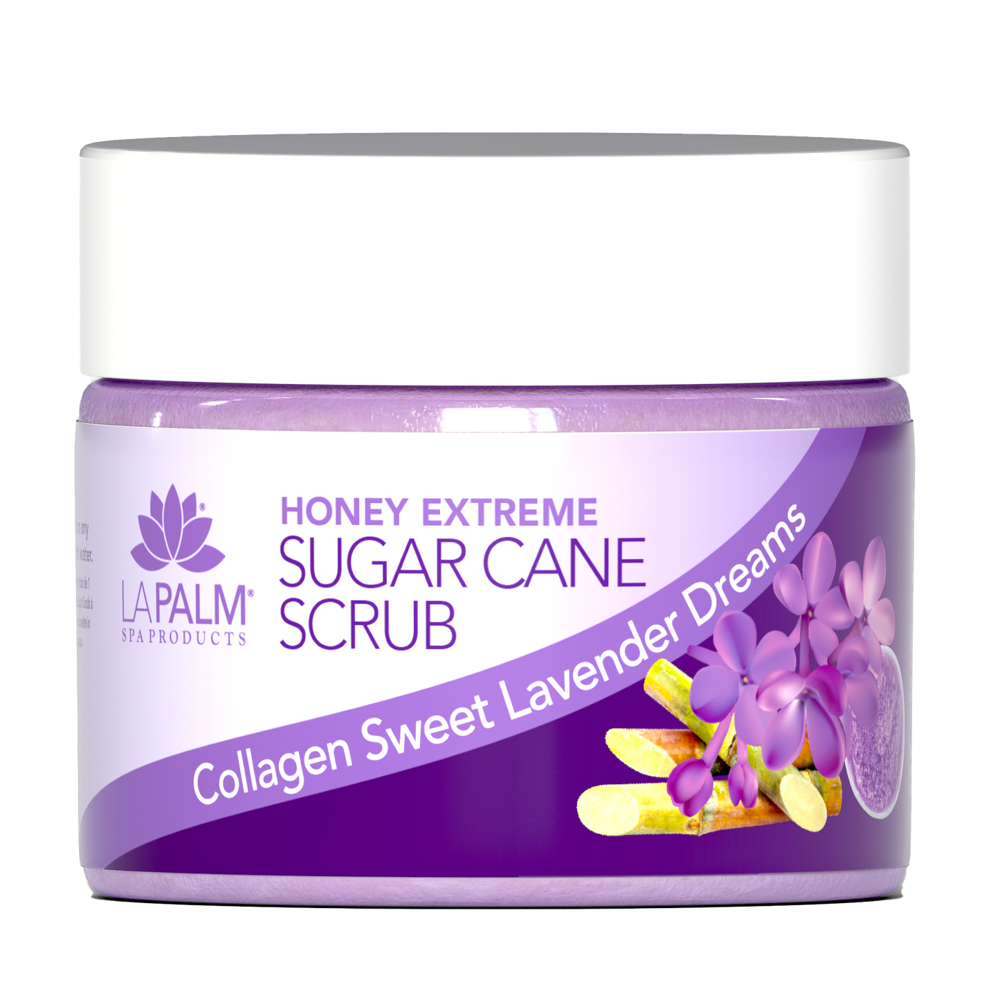 HONEY EXTREME SUGAR CANE SCRUB - COLLAGEN LAVENDER DREAMS | 12 OZ.