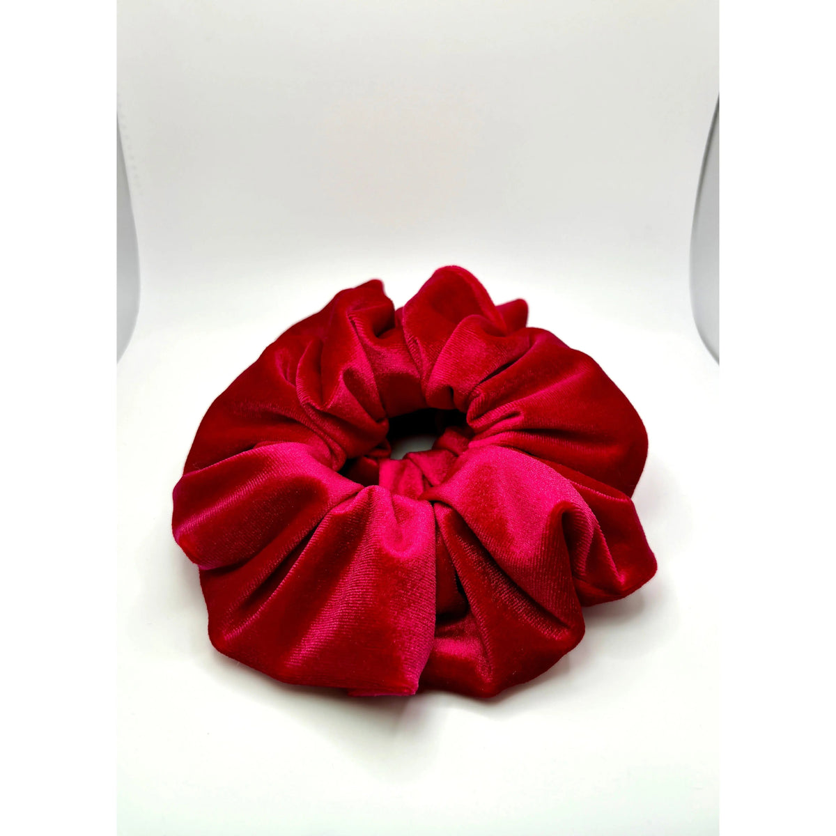 Cherry Velvet Scrunchie