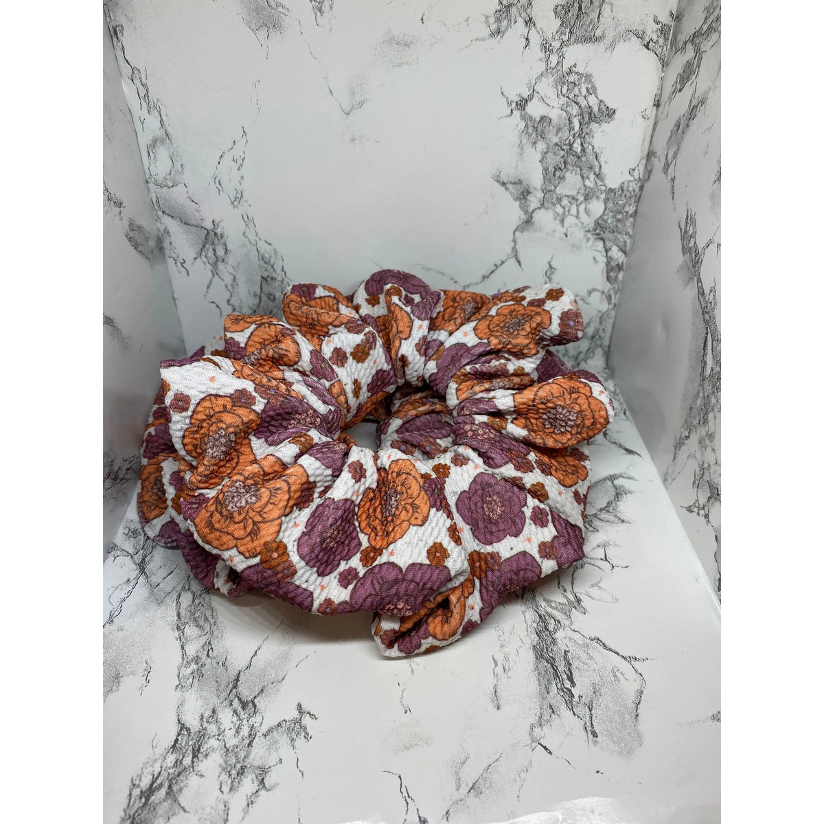 Floral Fall Bullet Scrunchie