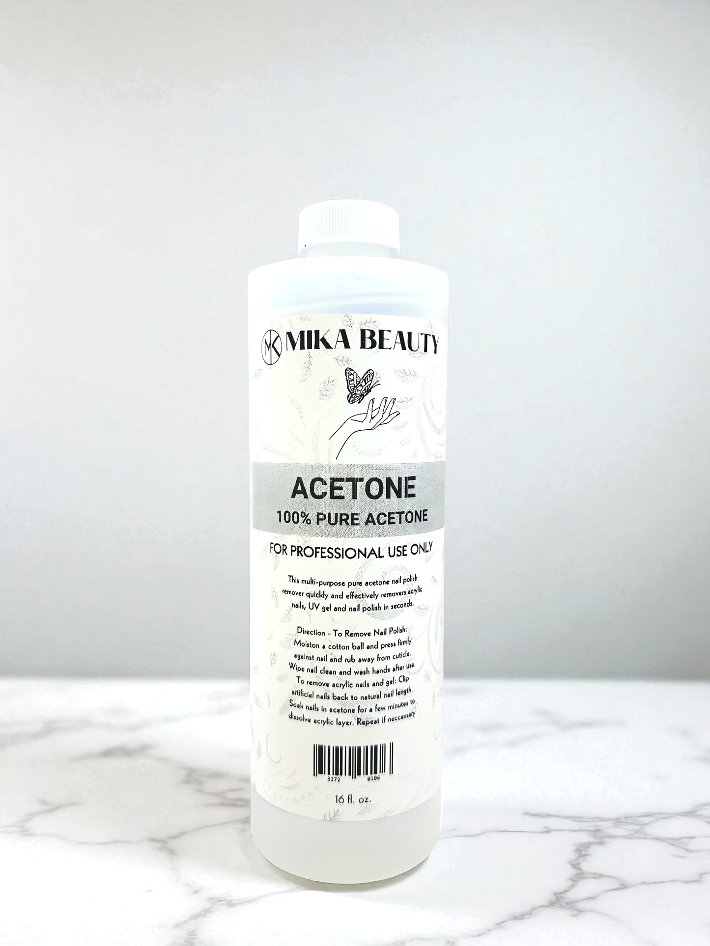 MIKA BEAUTY ACETONE - 100% PURE ACETONE