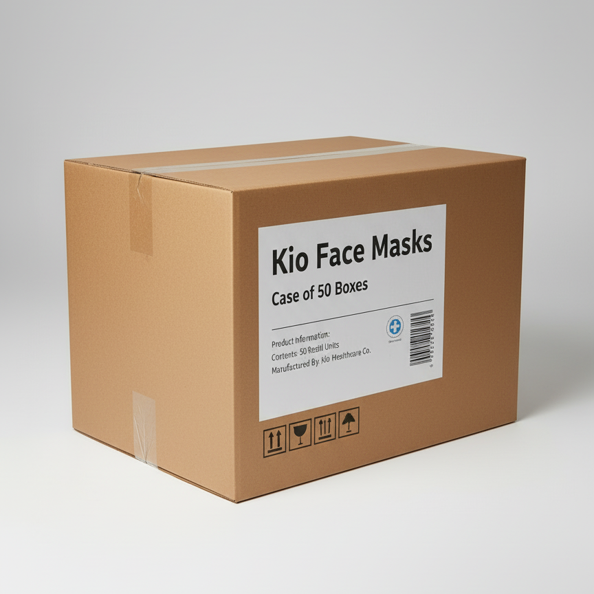 KIO 4-LAYER DISPOSABLE FACE MASK (50PCS/BOX)