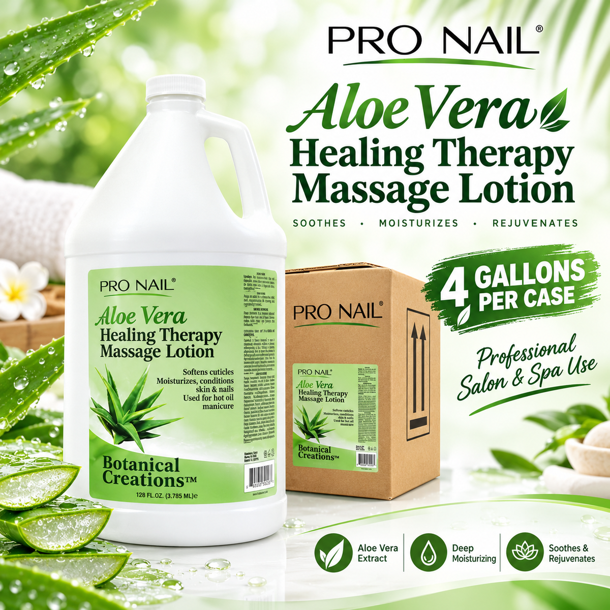PRONAIL - ALOE VERA - Loción de masaje con terapia curativa