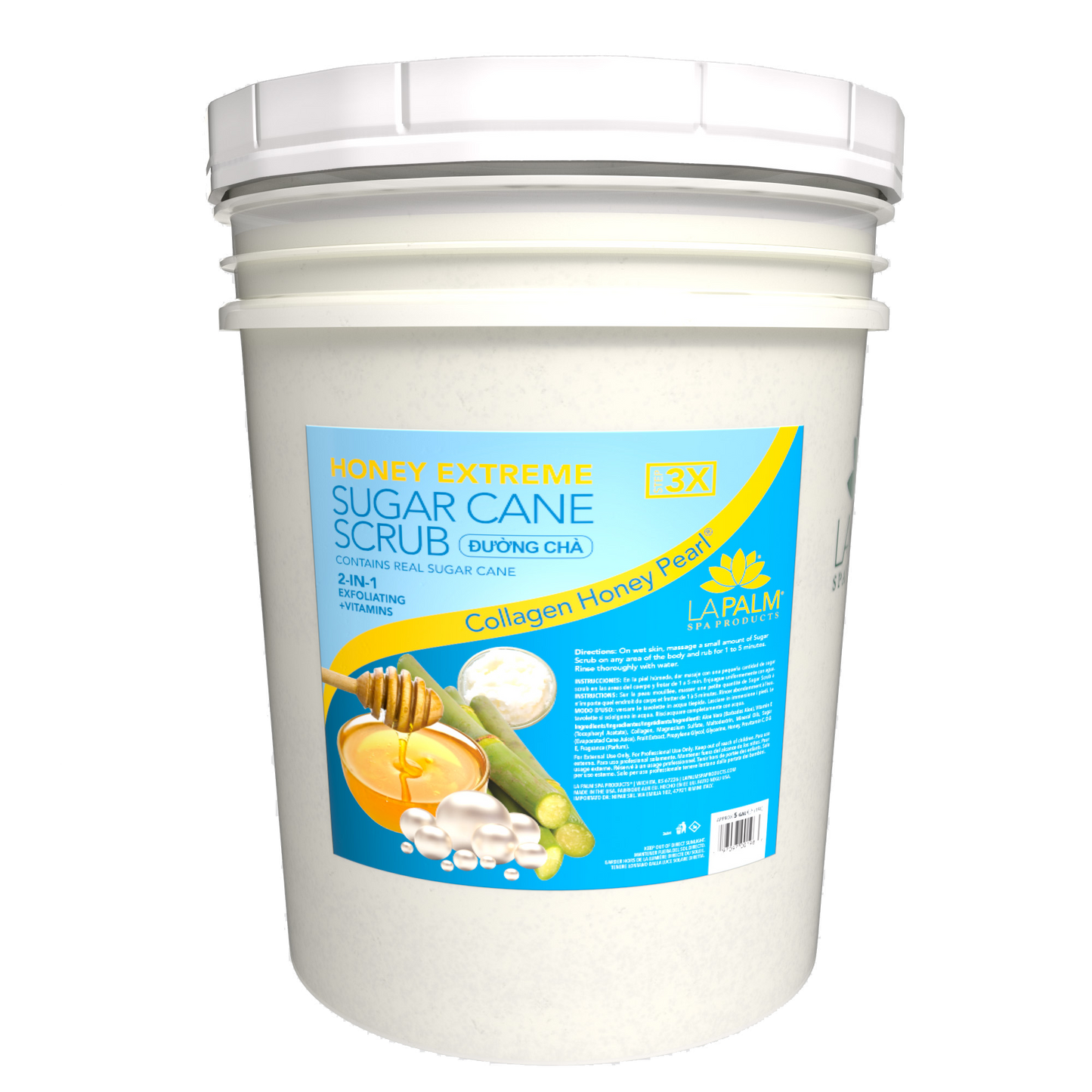 LAPALM HONEY EXTREME SUGAR CANE SCRUB (5gallons/bucket)