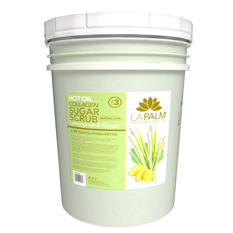 LAPALM HOT OIL COLLAGEN SUGAR SCRUB (5gallons/bucket)