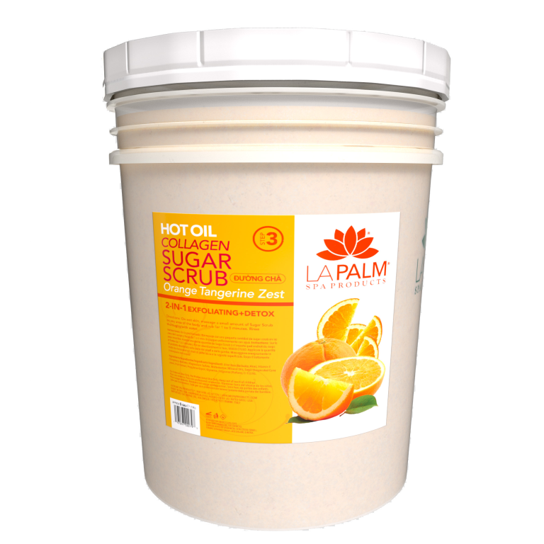 LAPALM HOT OIL COLLAGEN SUGAR SCRUB (5gallons/bucket)