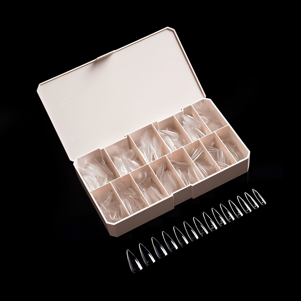 PRO-X SOFT GEL NAIL TIPS 09 - LONG NATURAL STILETTO
