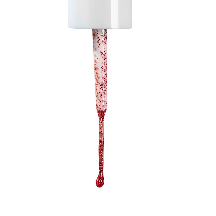 LECHAT CMG GEL ART - CMG32 RED GLITTER GEL