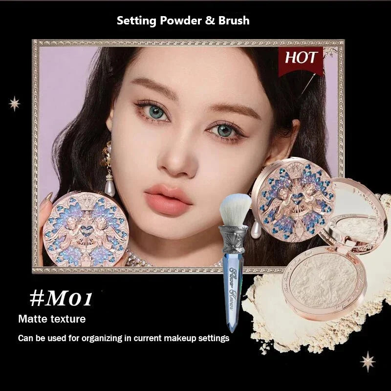 The Flower Knows Little Angel Collection Relief Highlight Face Powder iluminador Makeup Contour Highlighter Palette 8g/0.3Fl.oz