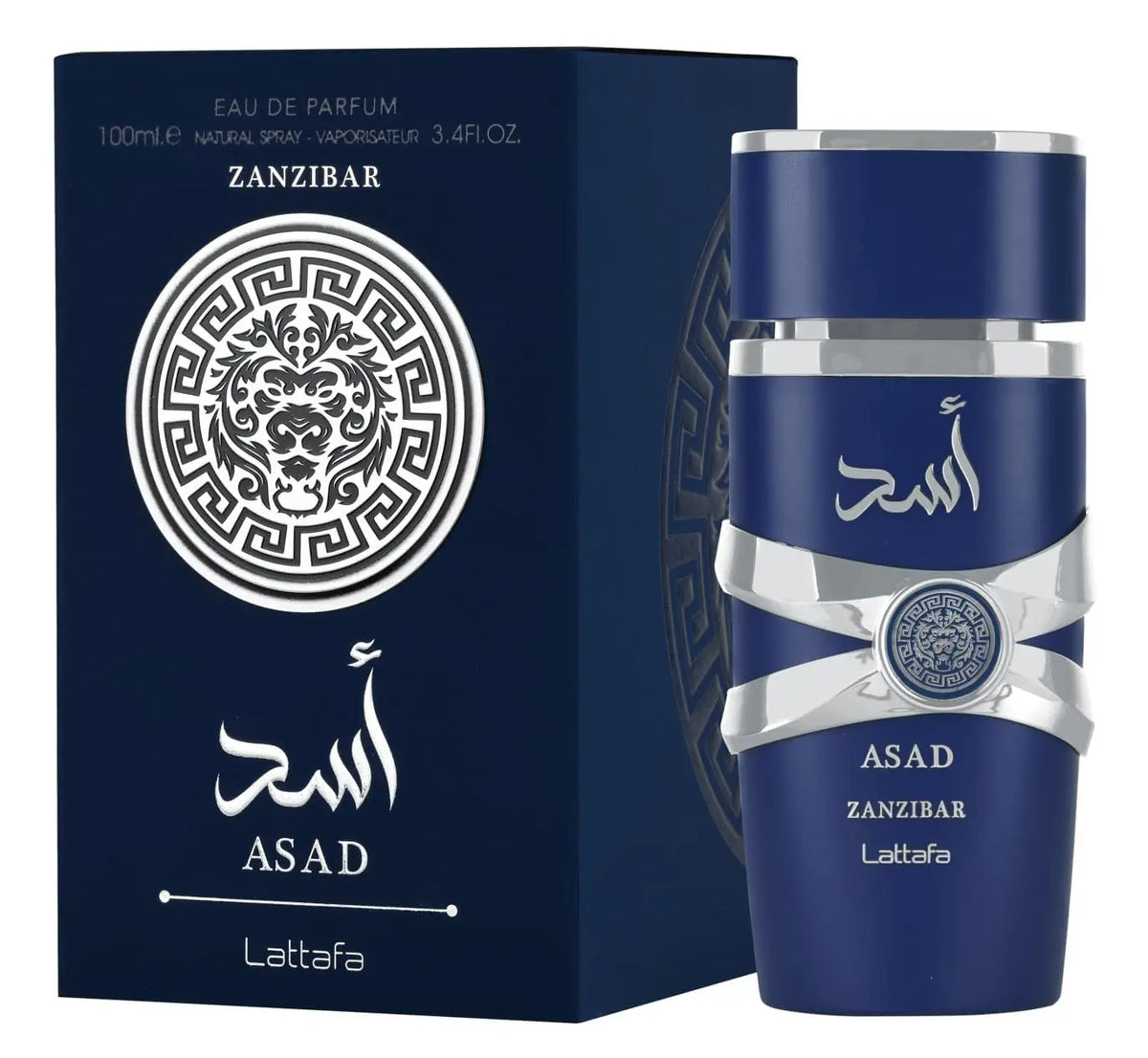 Lattafa Perfumes Asad Unisex Eau De Parfum Spray 3.4 Ounce Arabian Cologne Long Lasting Fragrance Natural Pheromone Persistence