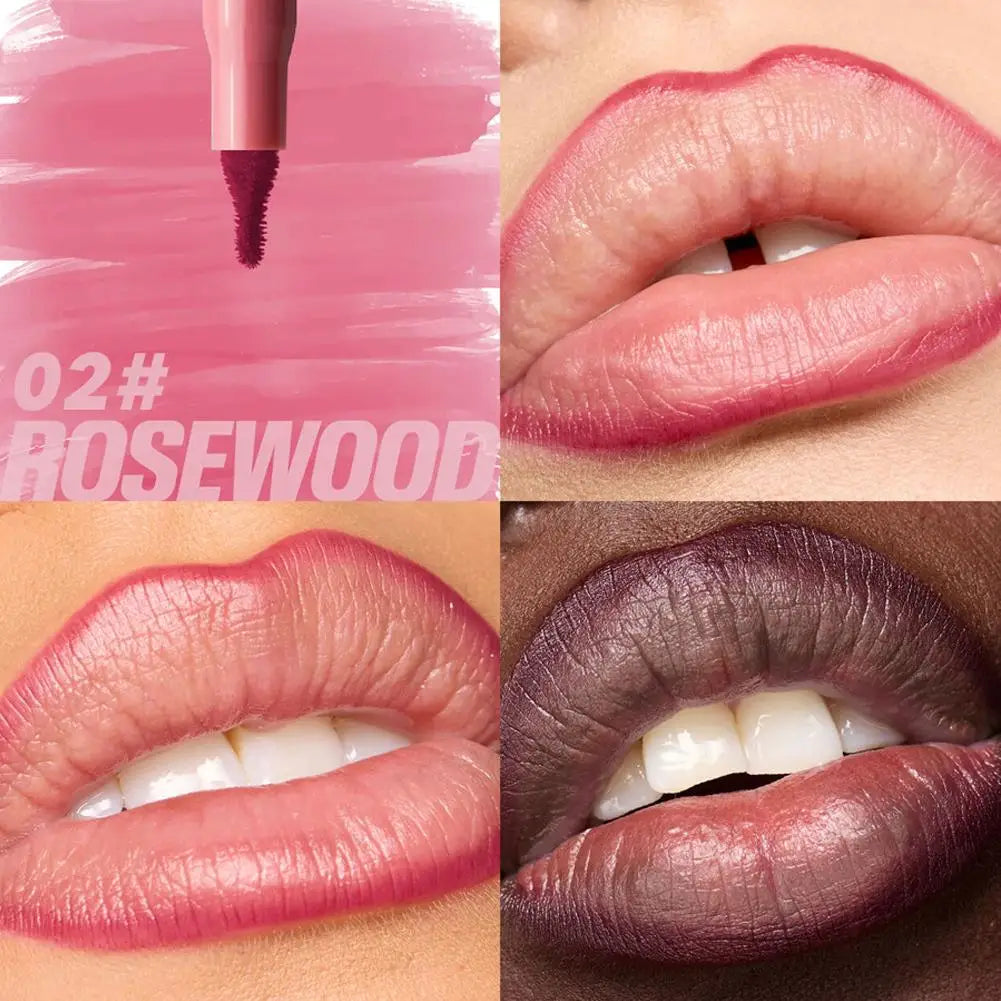 Waterproof Lipliner Pencil Matte Lip Liner Pen Outline Lip Shape High Color Rendering Moisturizing Long-Lasting Cosmetics