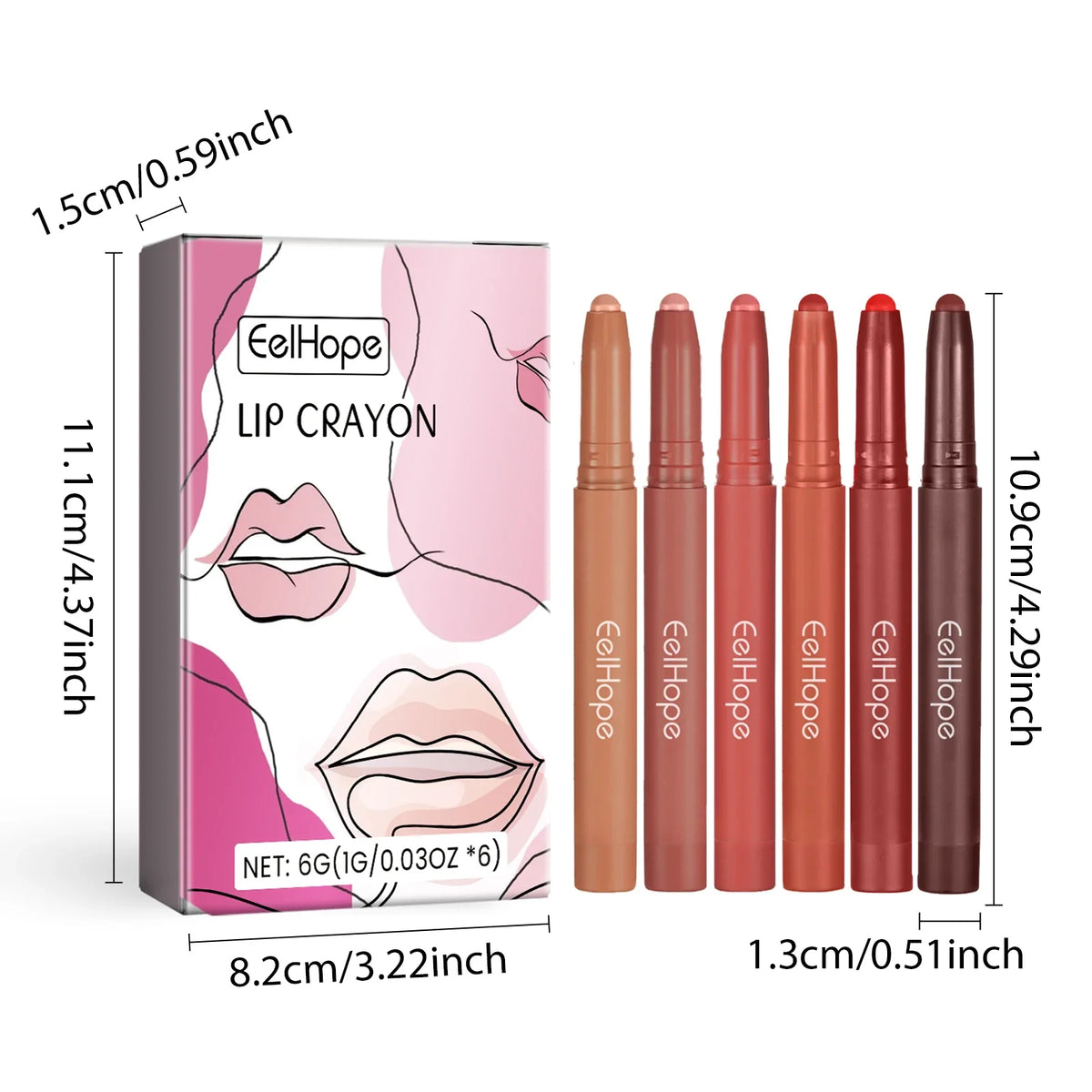 Waterproof Matte Lip Liner Contours Lips Long Lasting Weightless Precise Liner with Super Soft Blendable Texture Matte Soft