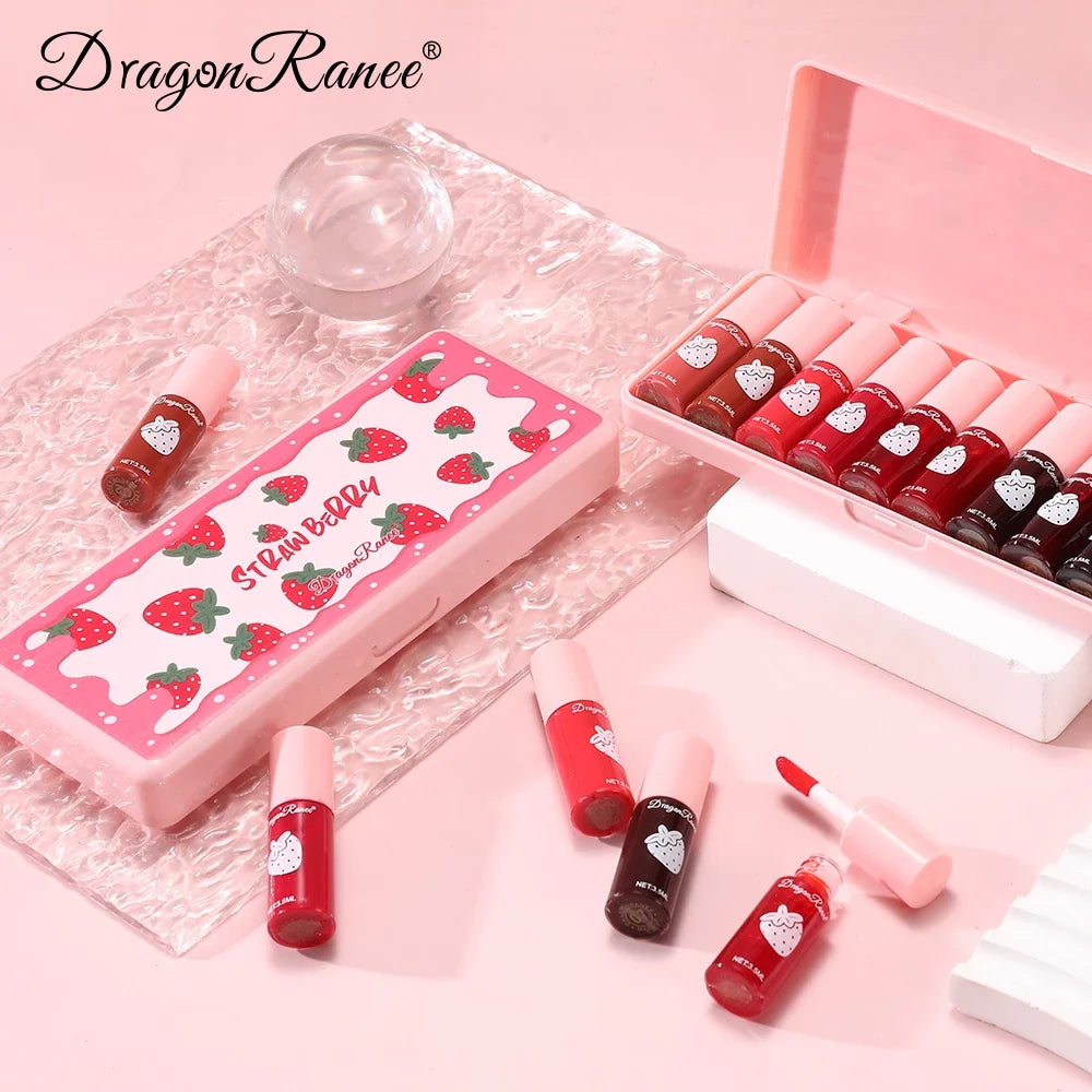 10 Pack Lipstick Water Stain Lip Lotion Lipstick Lasting Color Film Lipstick Water Light Stain Lipstick Water Non fading Lipstic