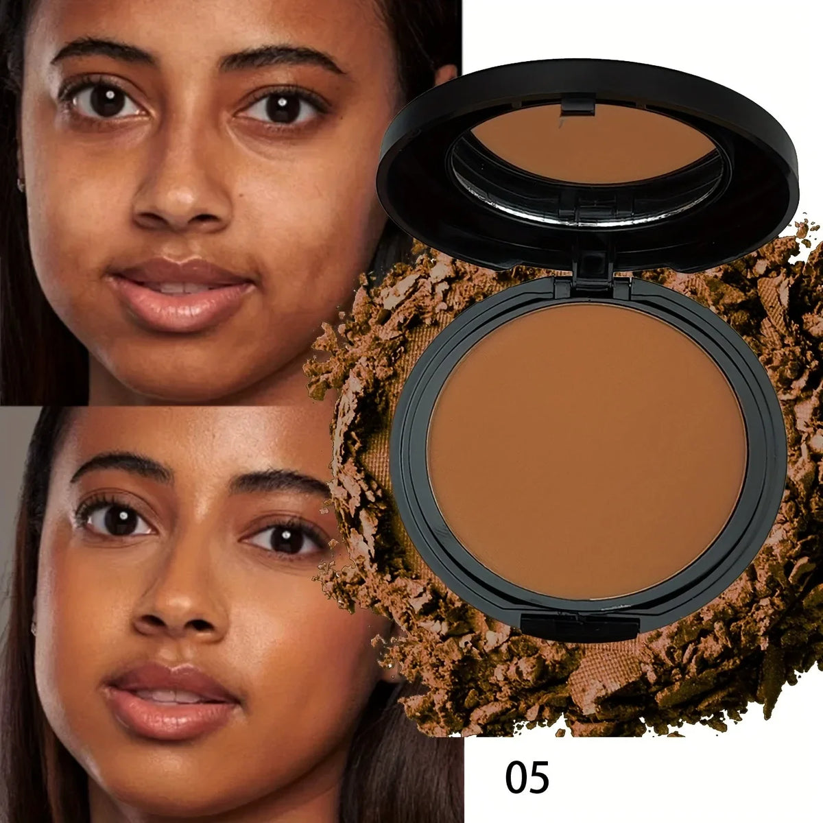 Romantic Flower Universal Contour Palette | Sweat-Resistant Matte Powder, Buildable Highlight & Shadow Kit
