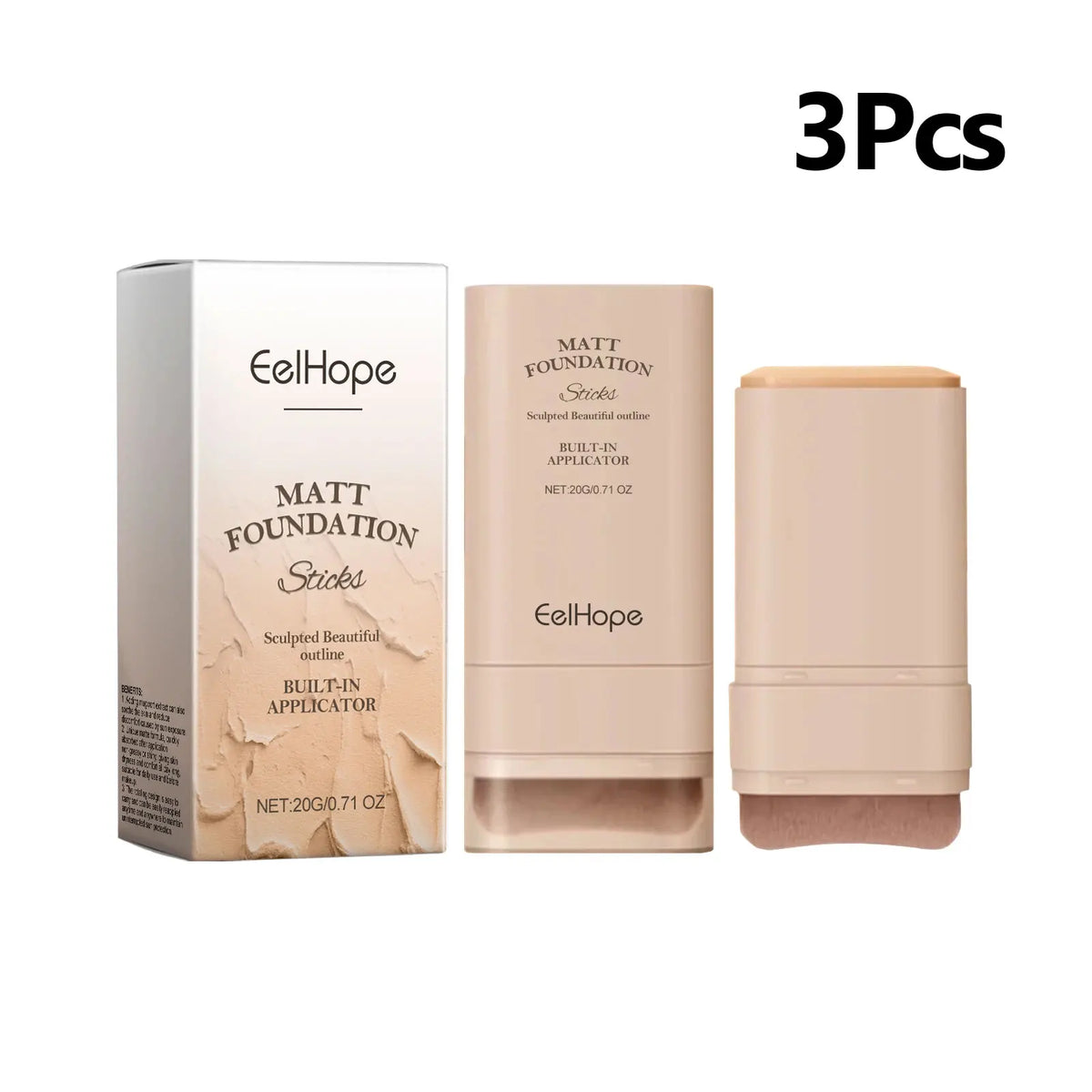 EELHOE Foundation Concealer Stick Lightweight Breathable Moisturizing Waterproof No Creasing Longlasting Female Makeup Product