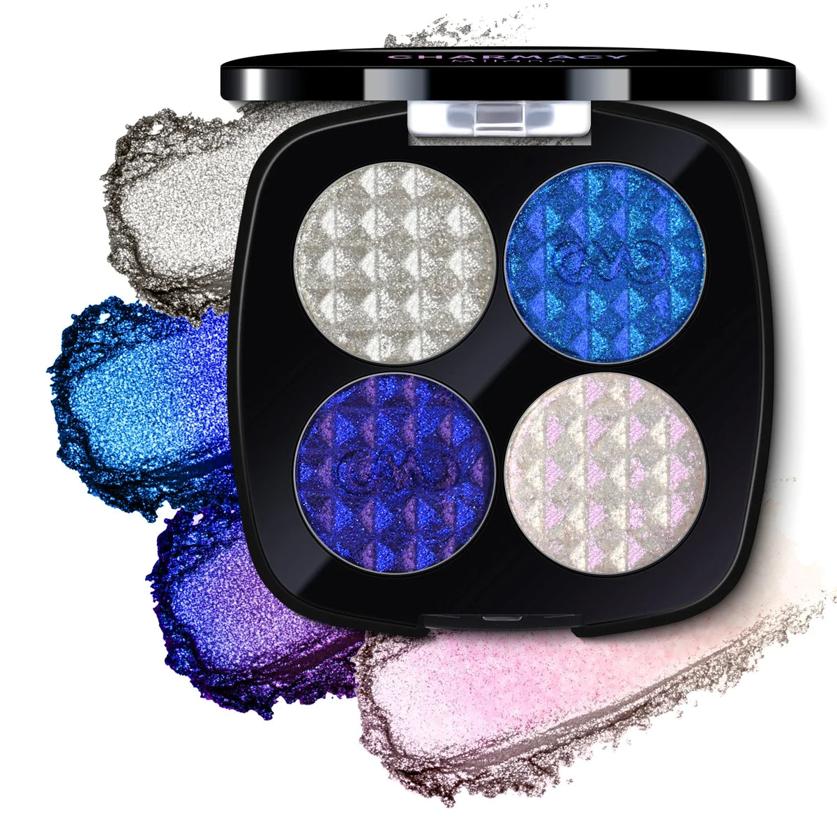 Charmacy 4 Colors Duochrome Eyeshadow Palette - Multichrome Shimmer