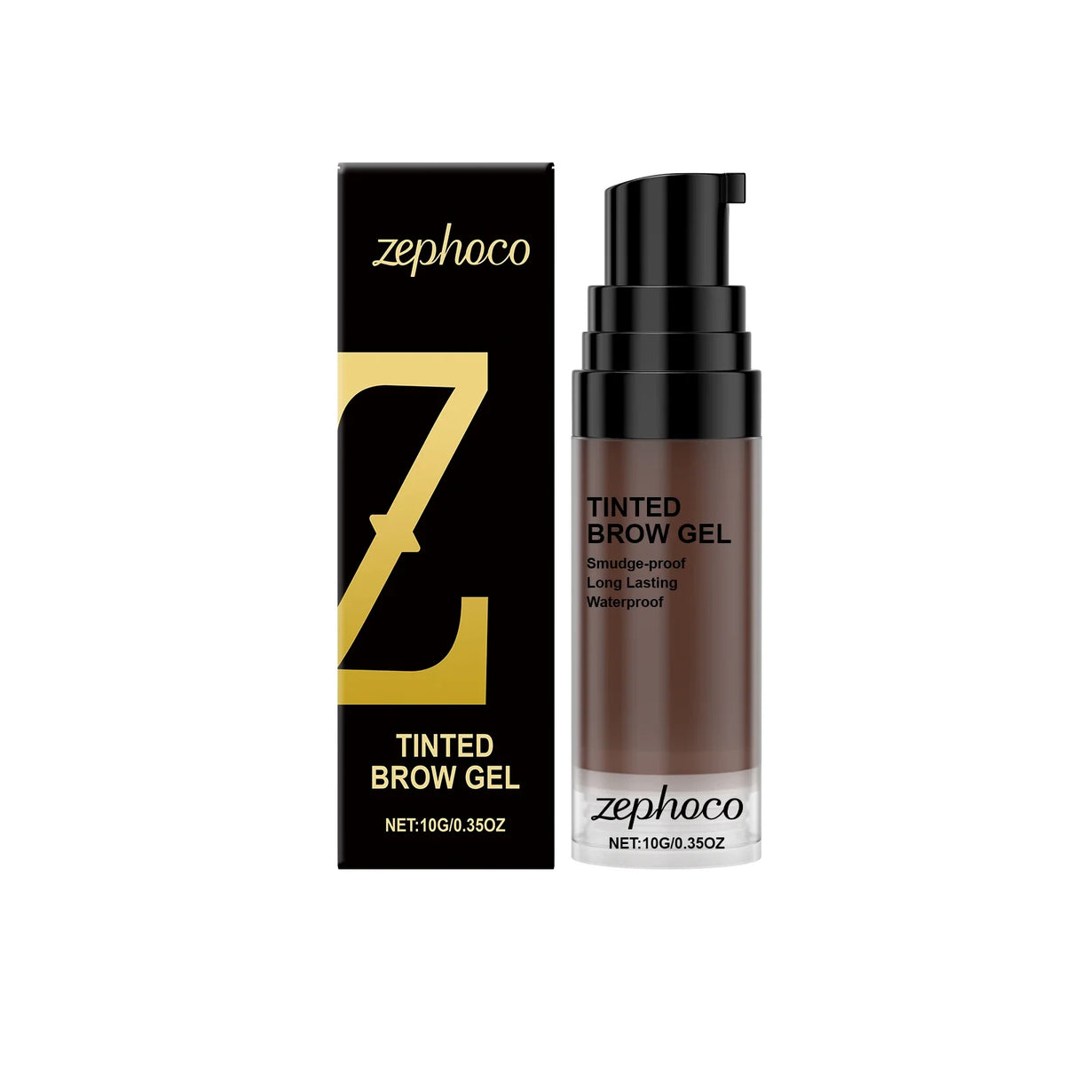 Zephoco Tinted Brow Gel - Waterproof Matte Eyebrow Cream