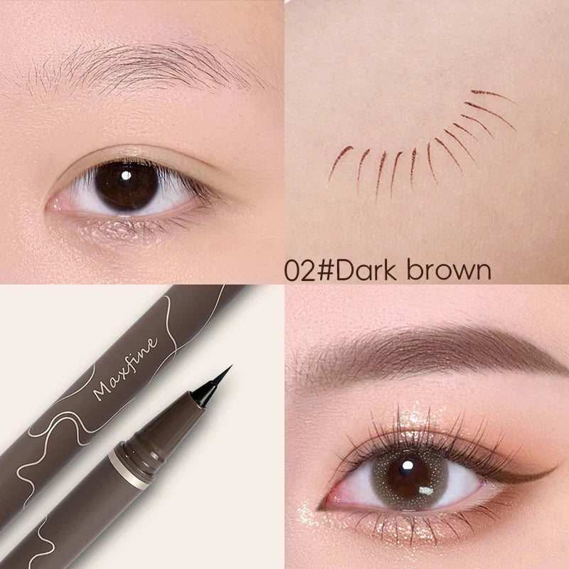 Smooth Very Fine Eyeliner Pen Longacting Quickdrying Waterproof Eyeliner Pen Suitable For Beginners Girls Holiday Gifts