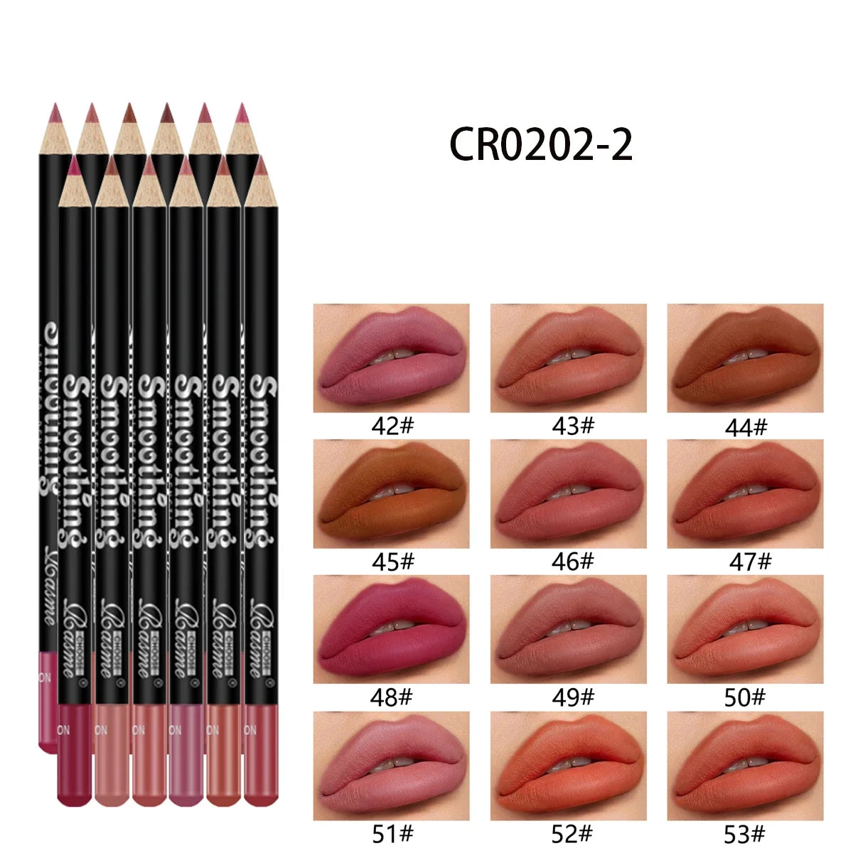 12pcs Lip Liner Pen 12 Colors Professional Lip Liner Pencil and Matte Lip Non-stick Cup Nude Lipstick Pencil SET
