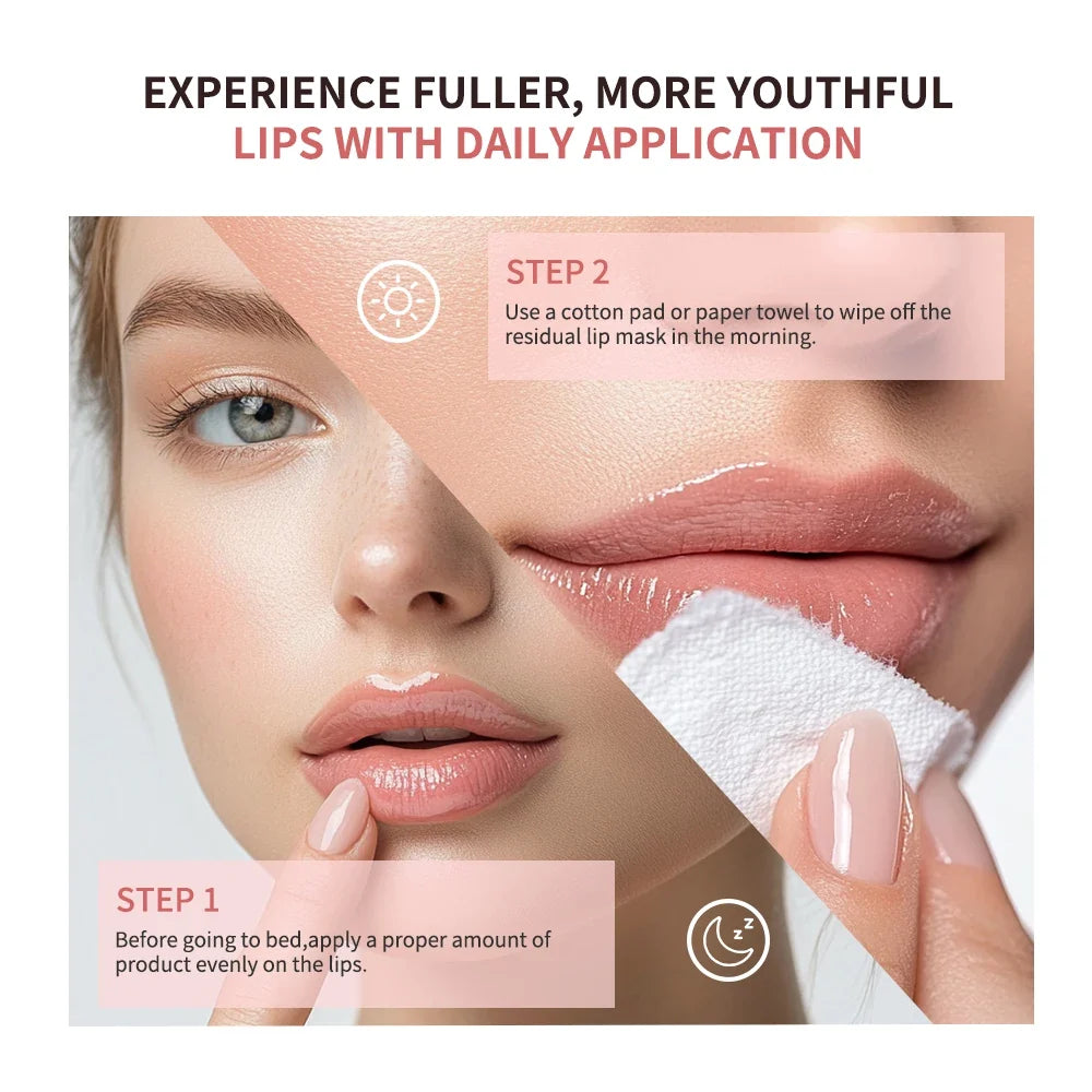 Jelly Peach Lip Sleeping Mask Hydrated Strong Barrier Lip Repair Nourish Protect Volumizes Dry And Chapped Lips Care Products
