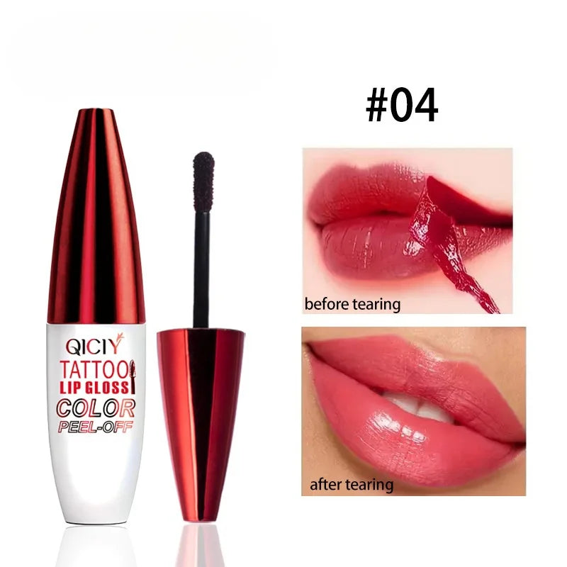 Peel-off Lipgloss Matte Natural Mist Lip Tinted Waterproof Long Lasting Lipstick Makeup Tear Contour Stain Cosmetic
