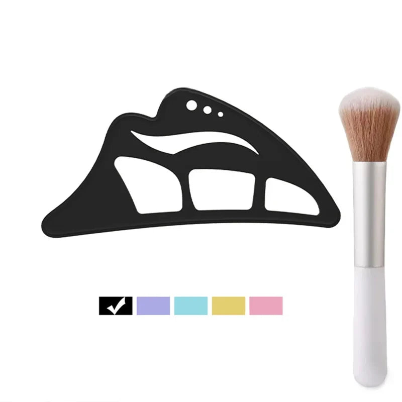 2pcs Silicone Eye Makeup Stencil Set Eyeshadow Auxiliary Tools for Novices Eyebrow & Under-Eye Liner Template Makeup Accessories