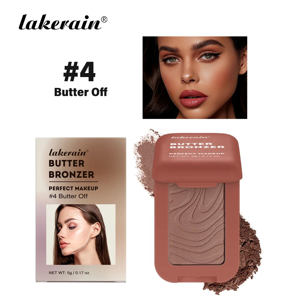 Single Color Butter Blush Matte Natural Cheek Tint Waterproof Face Contouring Cosmetics Blush Powder Face Soft Female Makeup