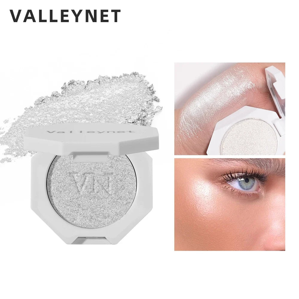 3 Color Highlighter Shimmer Waterproof Long-lasting Champagne Color Highlighter Powder Texture Brightening Facial Contours