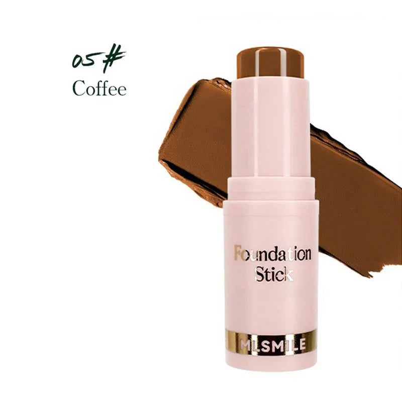 Face Makeup Stick Foundation Cream 6 Color Moisturizing Full Coverage Dark Skin Tone Natural Matte Concealer Professional Makeup