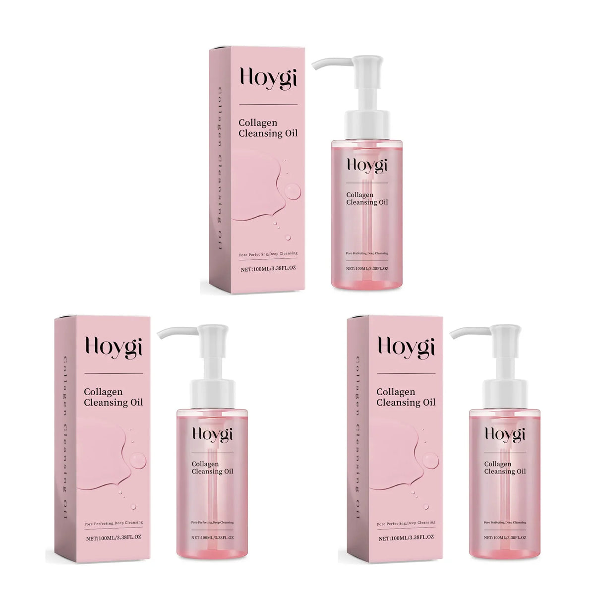 Collagen Makeup Remover Oil Jojoba Oil Makeup Remover Deep Cleansing Pore Dirt Gentle Daily Emulsifying Facial Cleanser Cosmetic