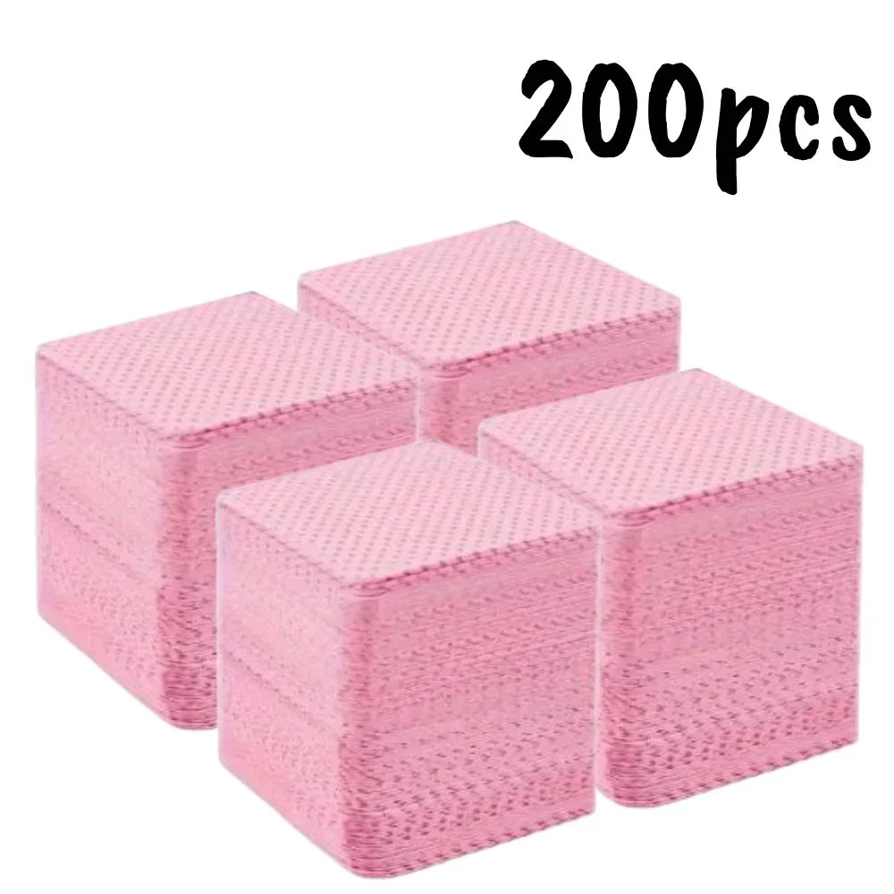 20/600pcs Lint-Free Nail Wipes Gel Cleansing Tissues Aluminum-Free Nail Polish Remover Pads for NaiArt Beauty Cleaning Care Tool