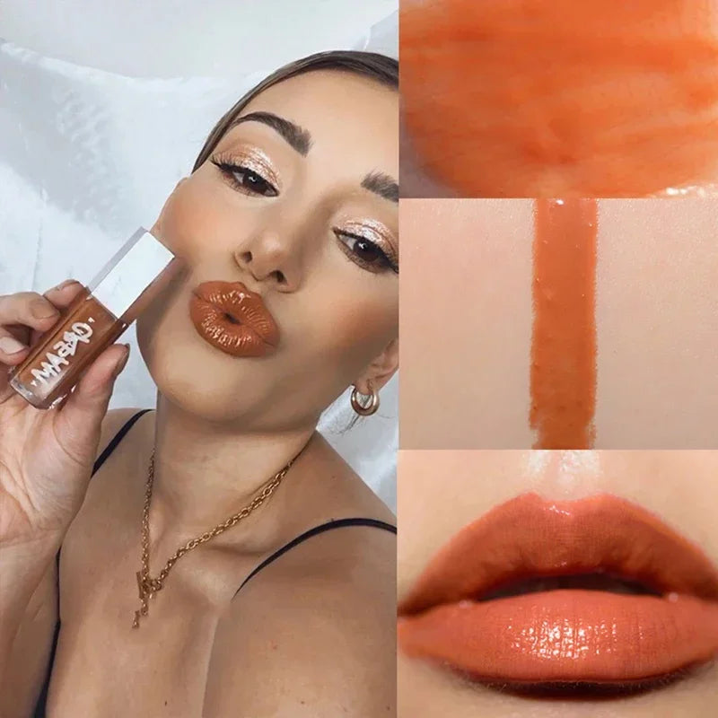 Fenty Beauty MAUVE WIVE Lip Gloss Waterproof Liquid Lipstick Nude Pink Lips Tint Makeup Lip Glaze Cosmetics Red Lip Stain