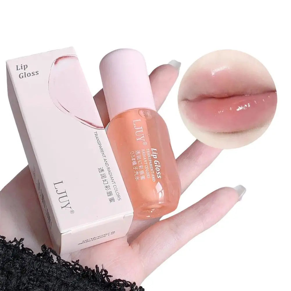 Moisturizing Lip Oil - Hydrating Transparent Jelly Lip Balm