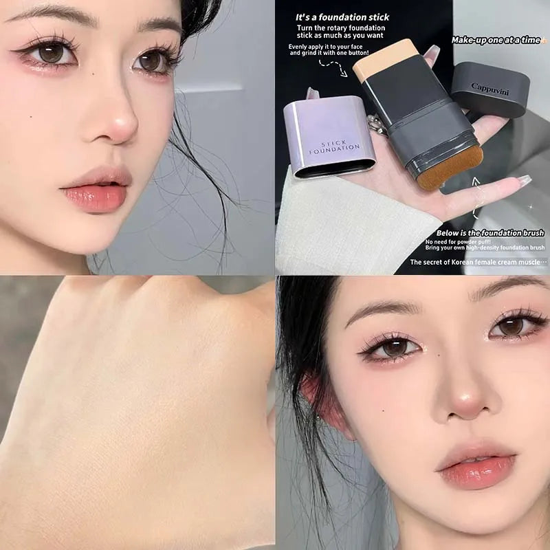 2-in-1 Concealer & Foundation Stick - Full Coverage for Acne Scars - Radiant Dewy Finish - Natural Skin-Like