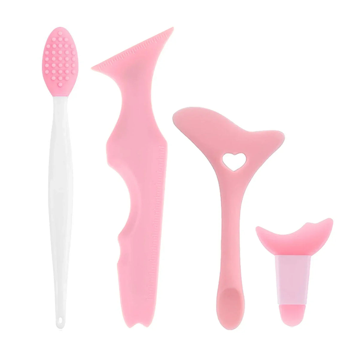 Wholesale 4PCS Eyeliner Stencils Set Reusable Silicone Eyeliner Tool Lash Guard Eye Lips Makeup Tool for Women eyeliner stencil
