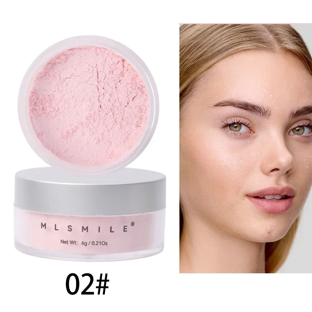 Matte Loose Powder Waterproof Oil-control Translucent Brightening Face Full Coverage Face Makeup Setting Finish Powder Cosmetics