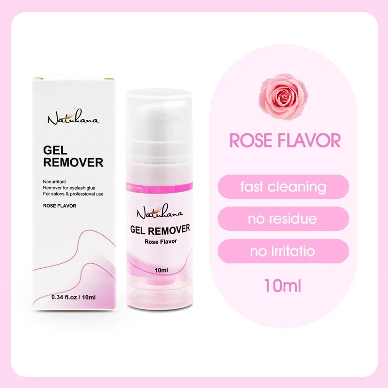 NATUHANA 10g/15g Grafting Eyelash Extension Glue Cream Remover Non-irritating Plant Lashes Gel Remover Adhesive for Makeup Tools