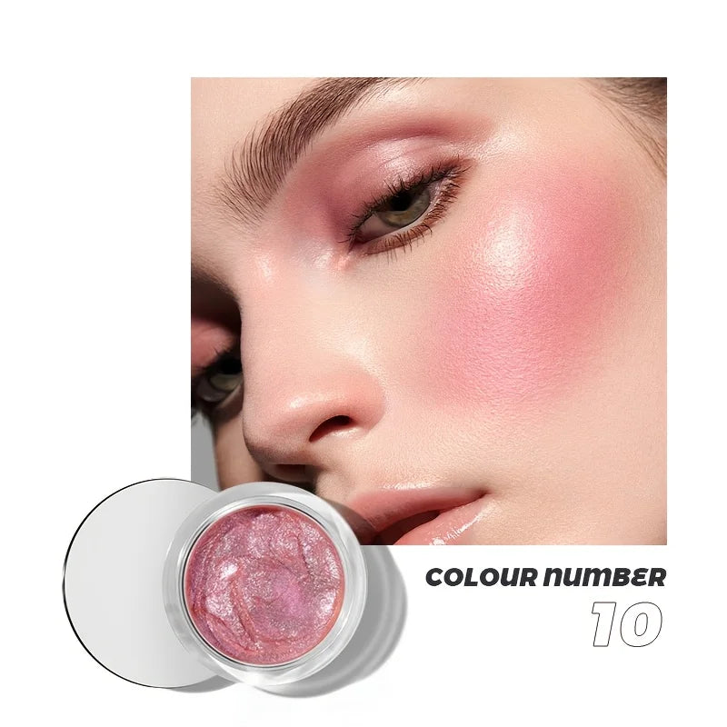 9 colors of liquid highlighter, waterproof and not easy to fade, multi-functional, cheeks & eyes & face & lips & body