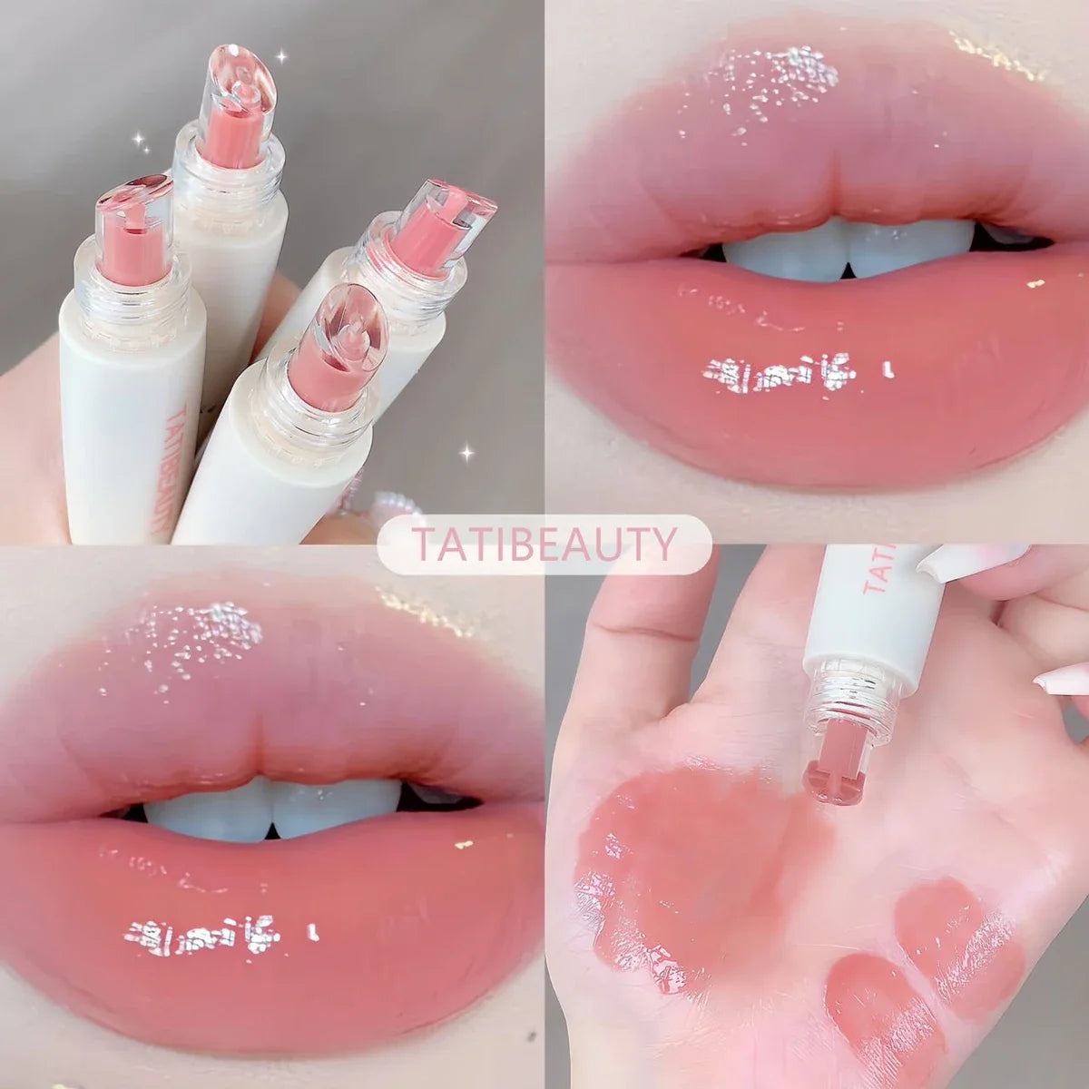 Tatibeauty Lip Jelly Essence - Tender Pink Hydrating Lip Gloss