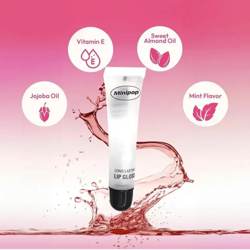 Clear Lip Gloss Plumper - 2pcs Moisturizing & Hydrating Set