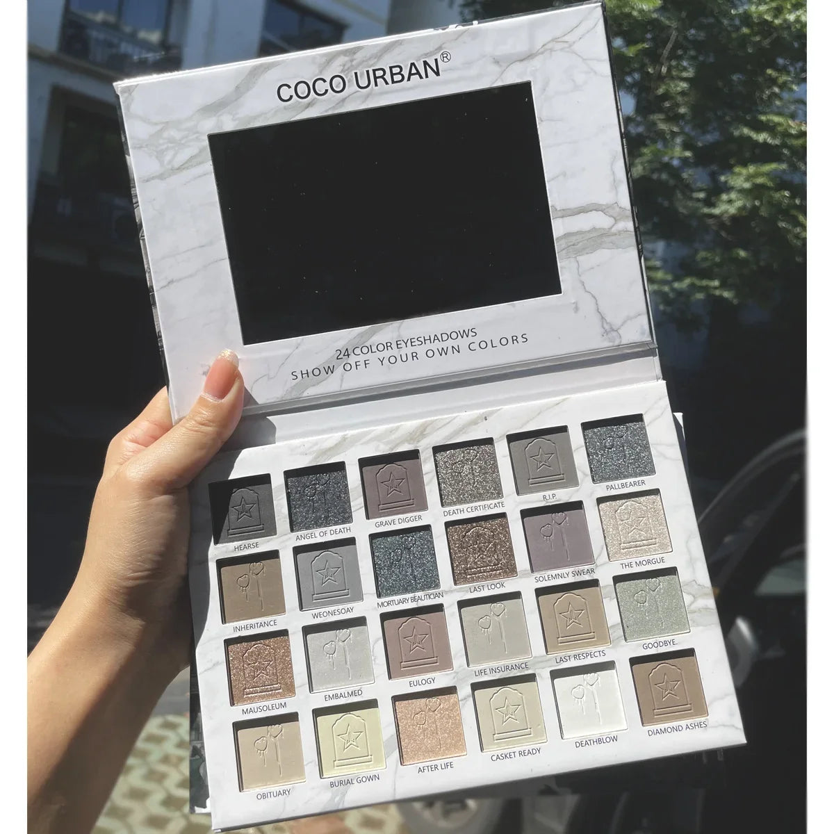 24 Color Vampire Diaries Eyeshadow Palette - Gothic Matte Shimmer