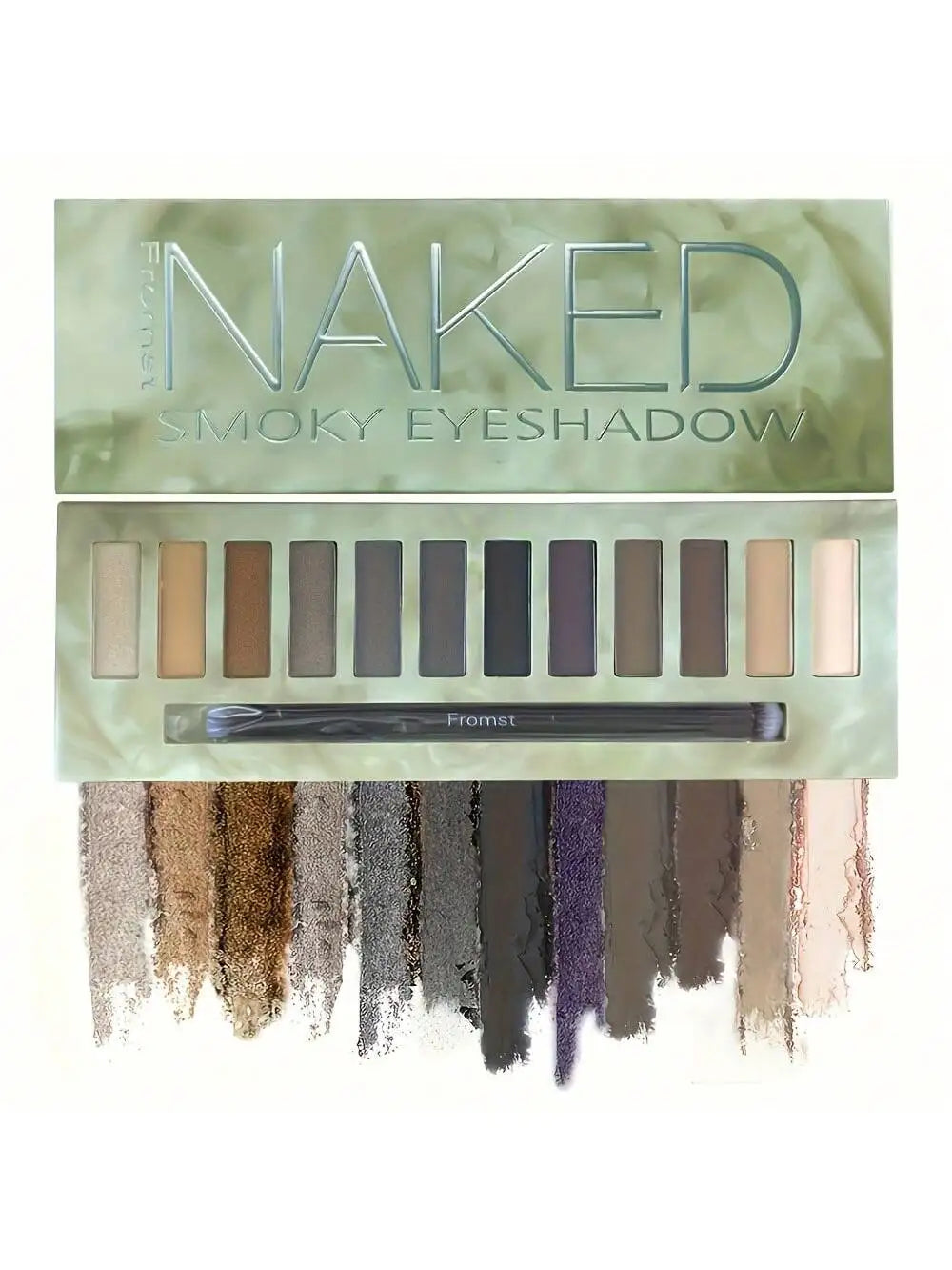 12-Color Eyeshadow Palette - Pearlescent Shimmer Waterproof 30g