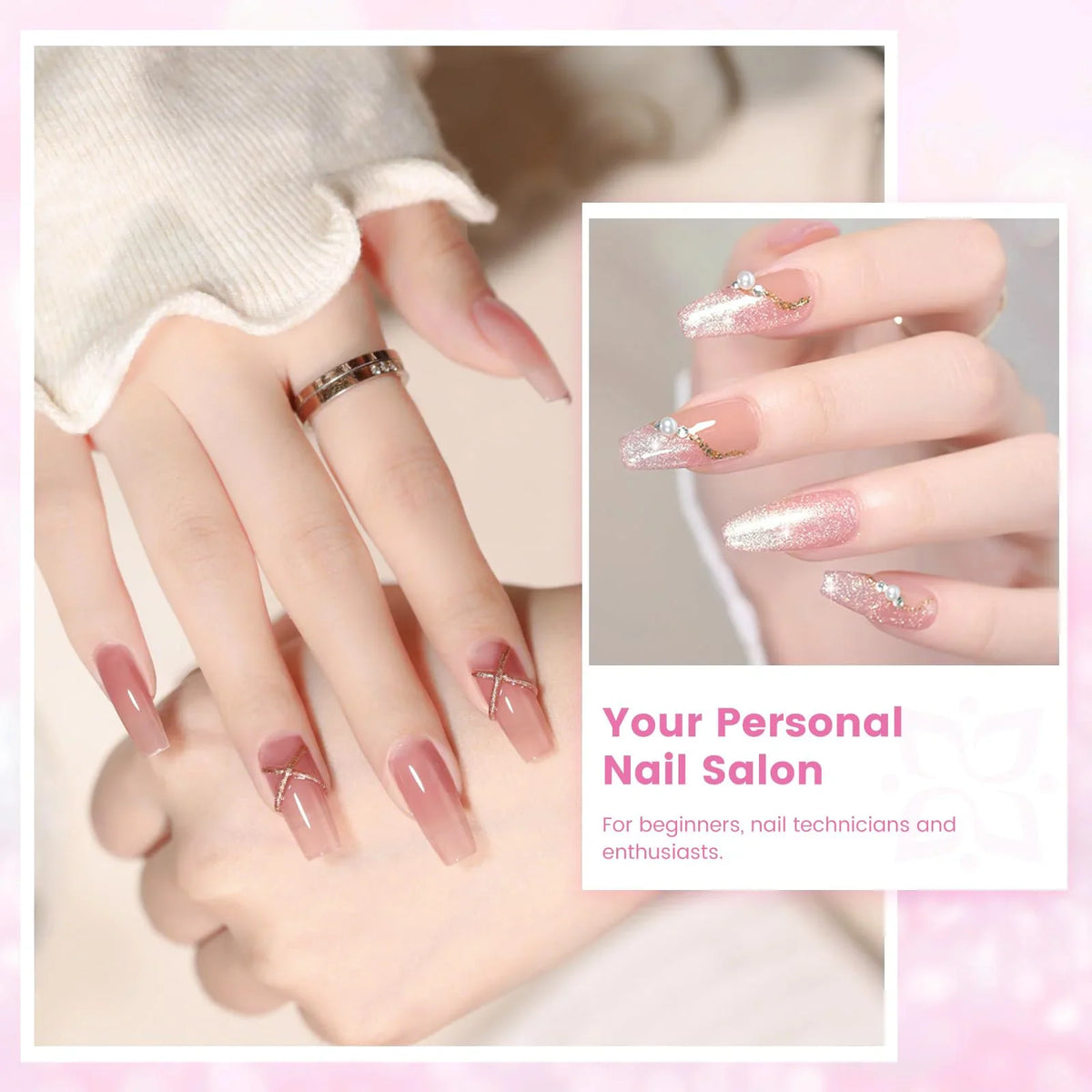 Acrylic Nail Kit ,Clear White Pink 28g Acrylic Powder and 75ml Liquid Set Brush Forms Cuticle Oil Pen Tools Manicure Nails Kit