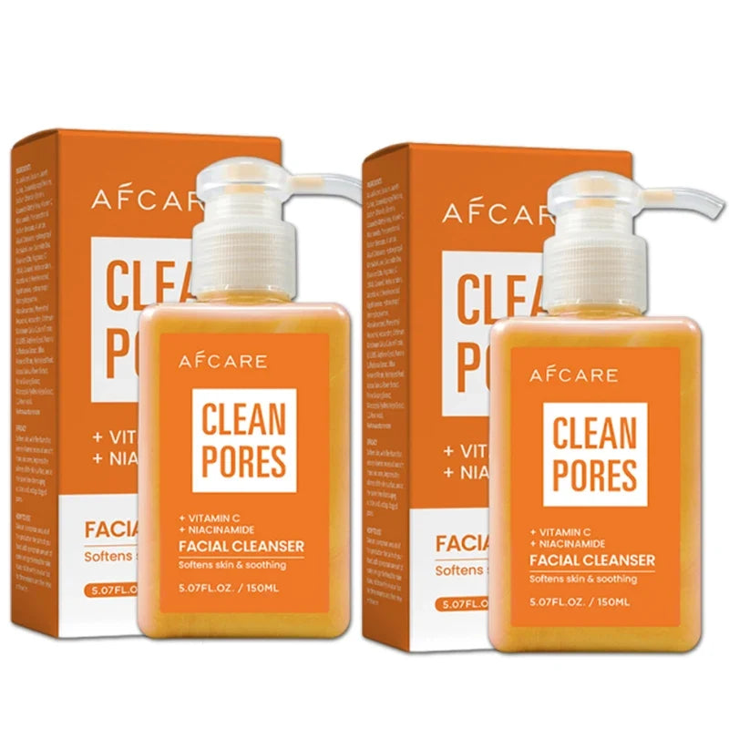Natural VitaminC Cleanser All Face Wash 150ml Deep Cleans Dissolves Grease Brightens Skin Good With Hyaluronic acid