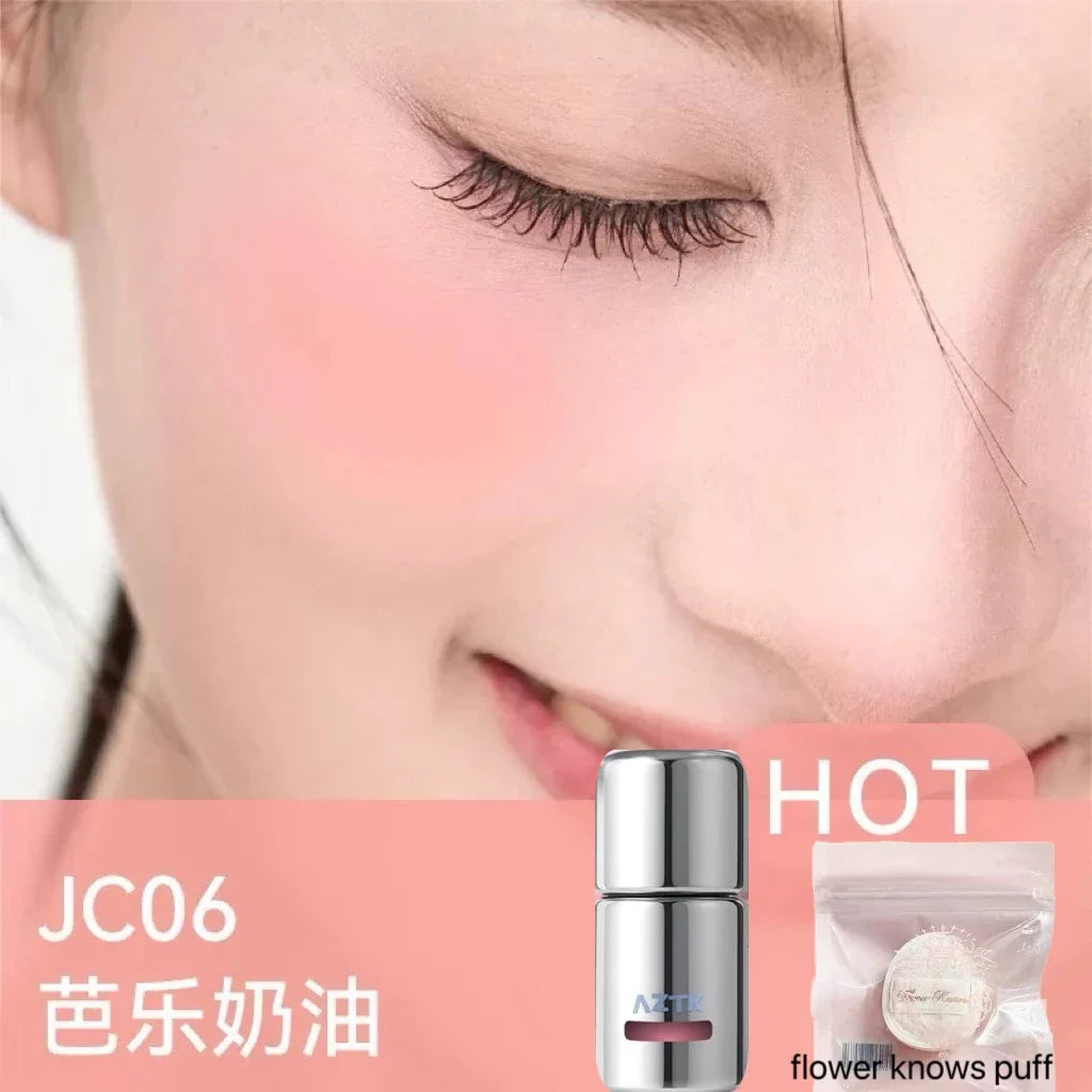 AZTK Liquid Blusher Jello Color Powder JC04 Moisturizing Highlight Beauty Expands Contracts Cheek Matte Face Makeup