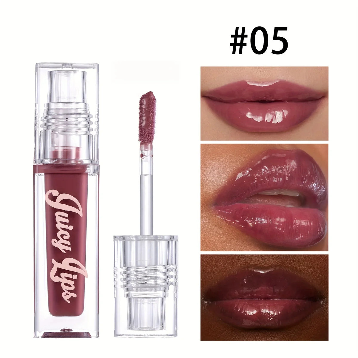 Hydrating Crystal Lip Oil - Plumping & Moisturizing Gloss Tinted