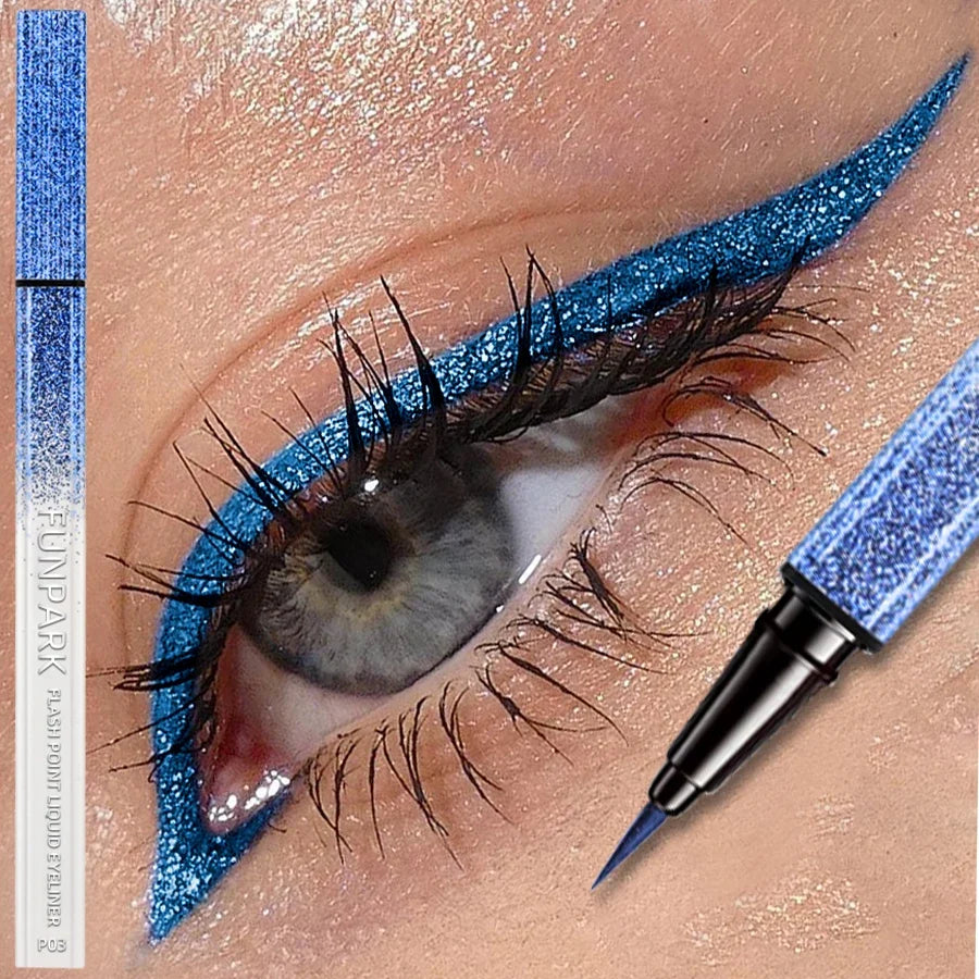 Metallic Liquid Eyeliner - Waterproof Shiny Pearlescent 0.6ml