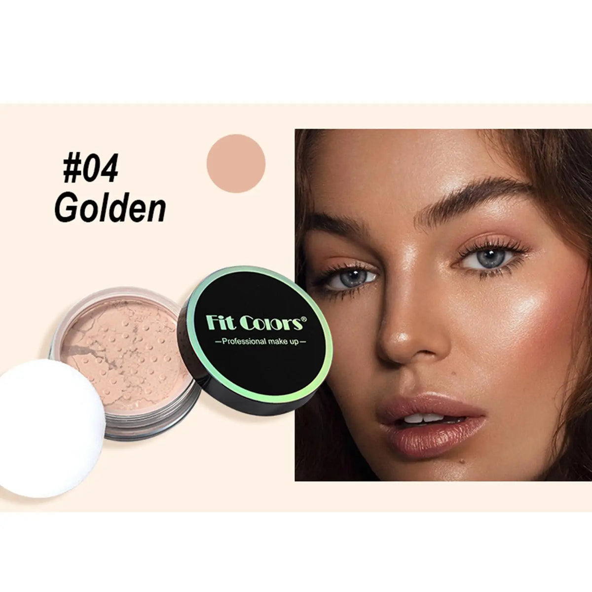 Korean Loose Powder Full Brightening Concealer Mineral Face Foundation Cosmetics Lasting Makeup Powder Compact Powder Pressed