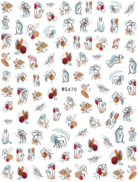 NAIL ART STICKER - 470