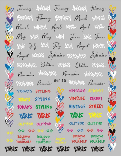 NAIL ART STICKER - 115