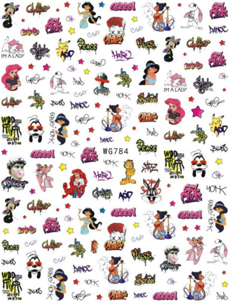 NAIL ART STICKER - 784